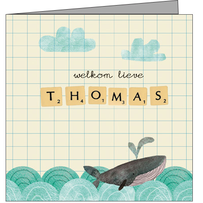 Geboortekaartje Thomas